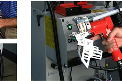 Poloautomatická nastřelovačka kolíků